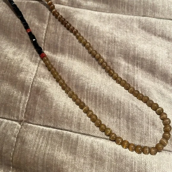 Boho Beaded Necklace 26” Long - Picture 4 of 5